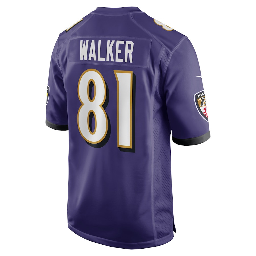 Devontez Walker 81 Baltimore Ravens Team Game Men Jersey - Purple JS8776 Neasalamis - Image 3