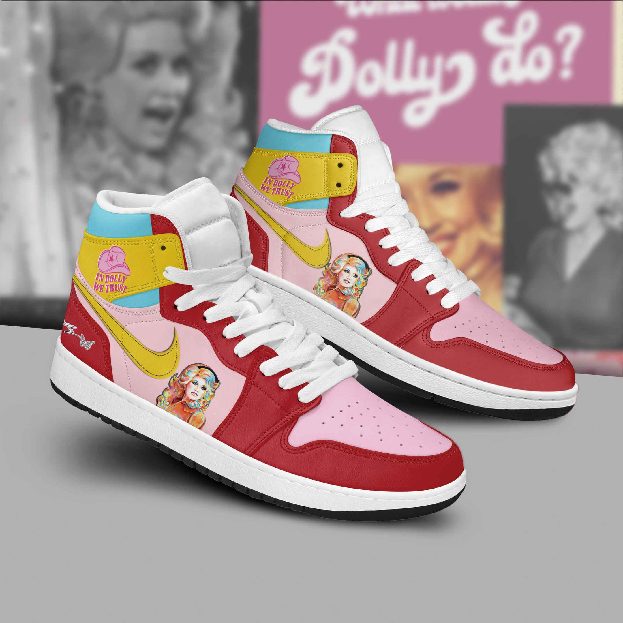 Dolly Parton AJ1 High Sneakers Shoes For Men And Women Calebmatthewhans Neasalamis
