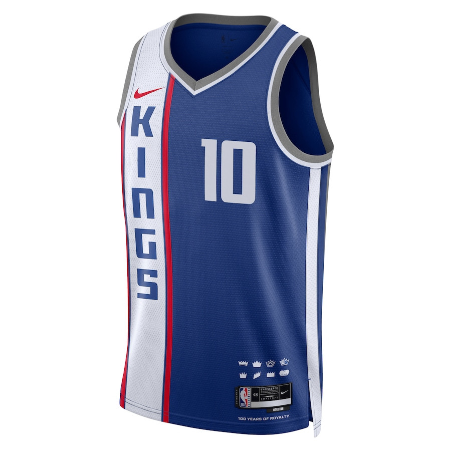 Domantas Sabonis 10 Sacremento Kings 2023/24 City Edition Swingman Jersey - Blue Neasalamis - Image 2
