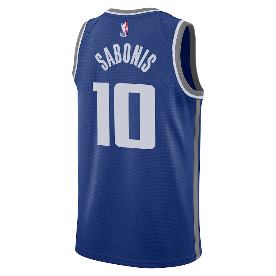 Domantas Sabonis 10 Sacremento Kings 2023/24 City Edition Swingman Jersey - Blue Neasalamis - Image 3
