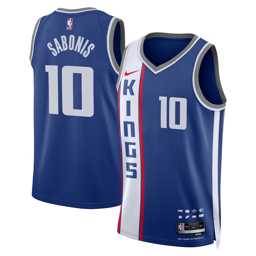 Domantas Sabonis 10 Sacremento Kings 2023/24 City Edition Swingman Jersey - Blue Neasalamis