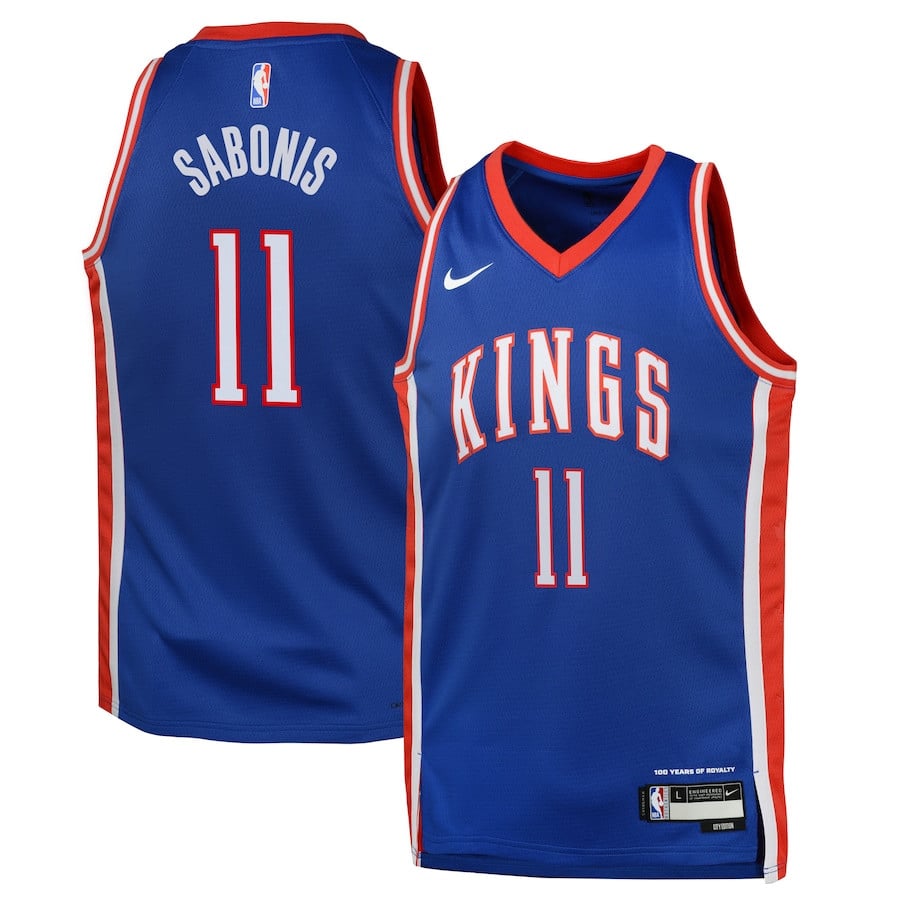 Domantas Sabonis 11 Sacramento Kings 2024/25 Swingman Player YOUTH Jersey - City Edition - Blue Neasalamis