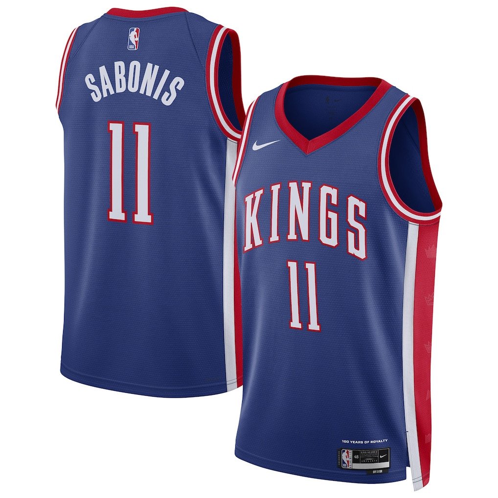Domantas Sabonis 11 Sacramento Kings Unisex 2024/25 Swingman Player Jersey - City Edition - Blue Neasalamis