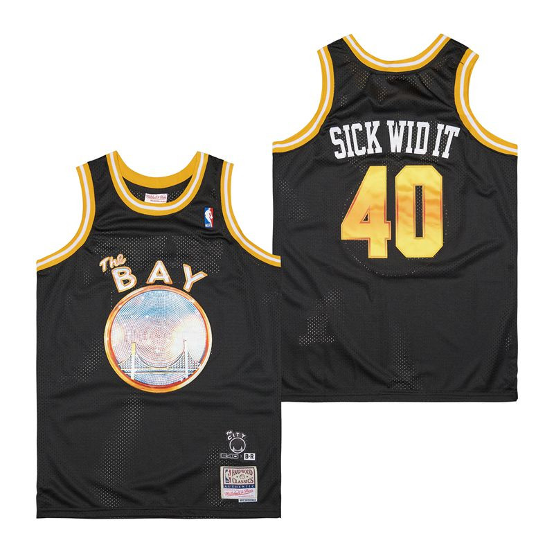E-40 x Golden State Warriors Swingman Jersey - Black Neasalamis
