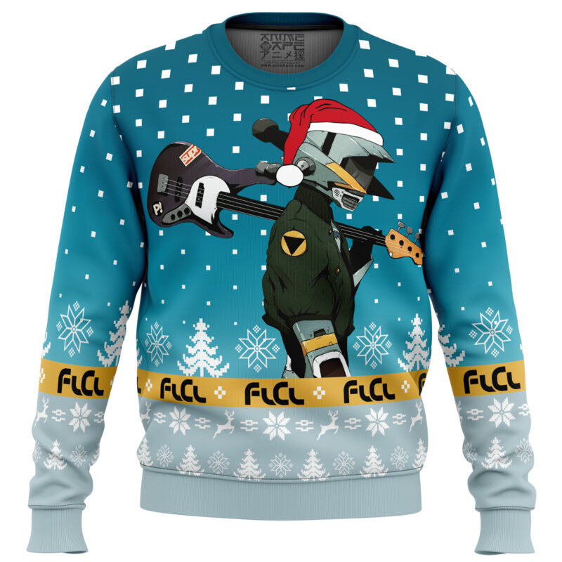 FLCL Canti Saw Christmas Tree Ugly Christmas Sweater Ceasalamis