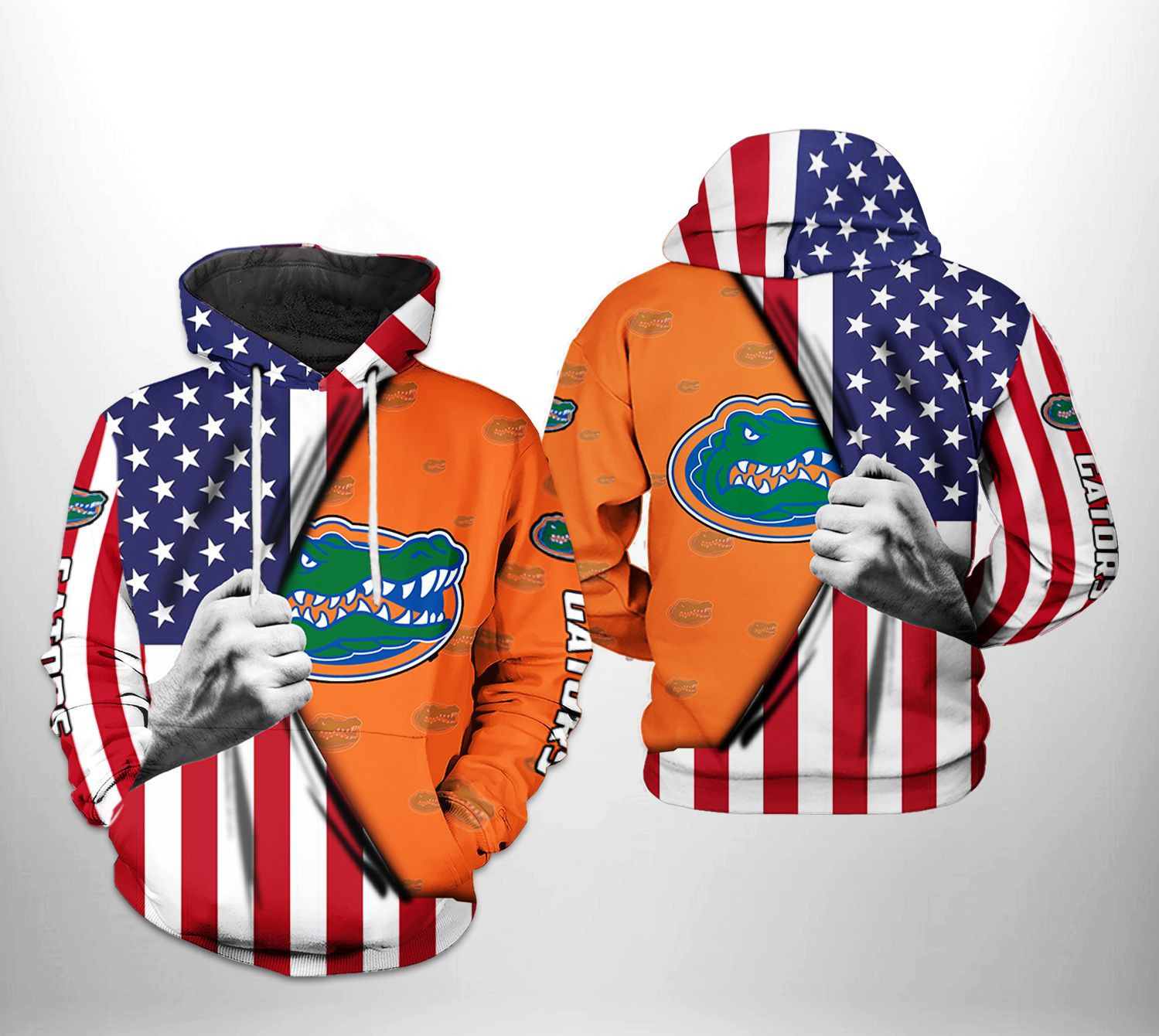 Florida Gators NCAA US FLag Hoodie Neasalamis