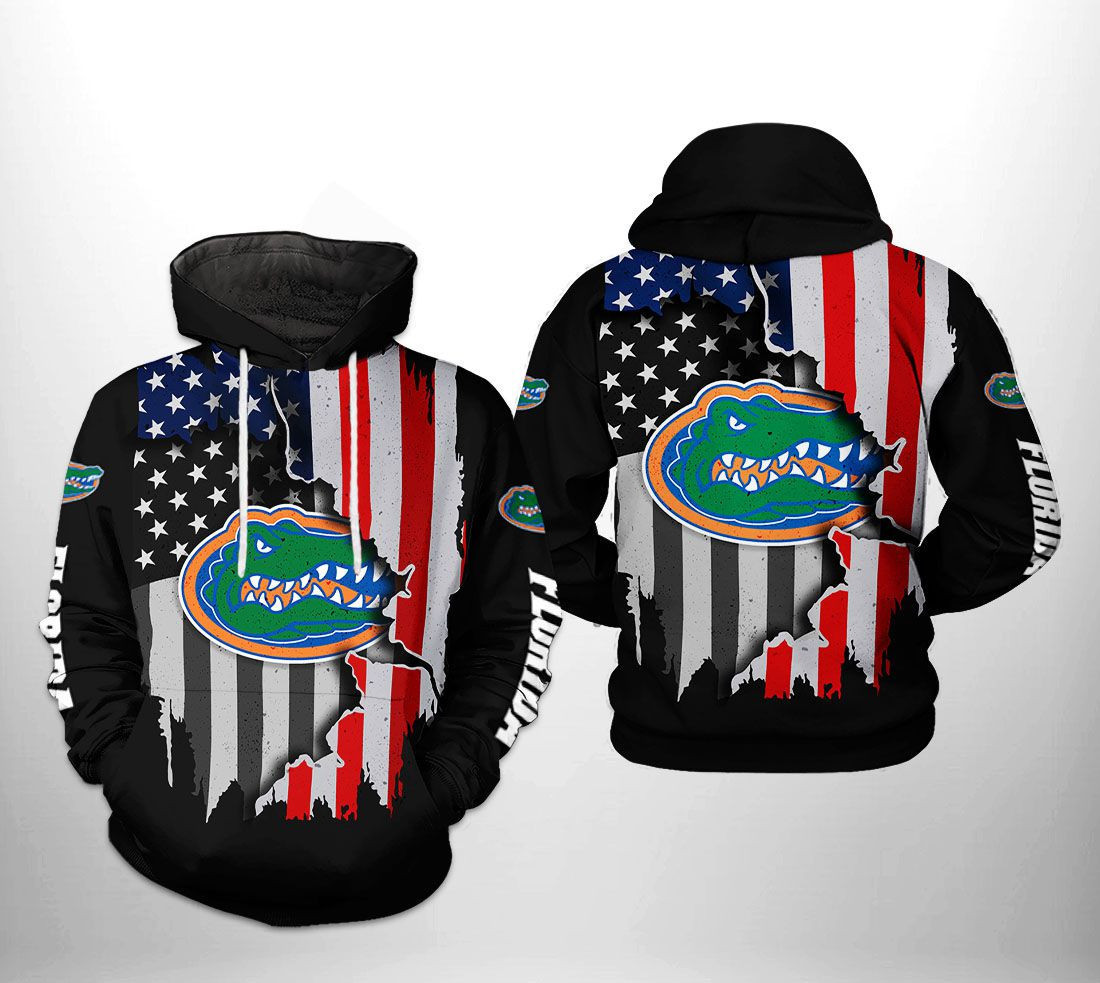 Florida Gators NCAA US Flag Hoodie Neasalamis