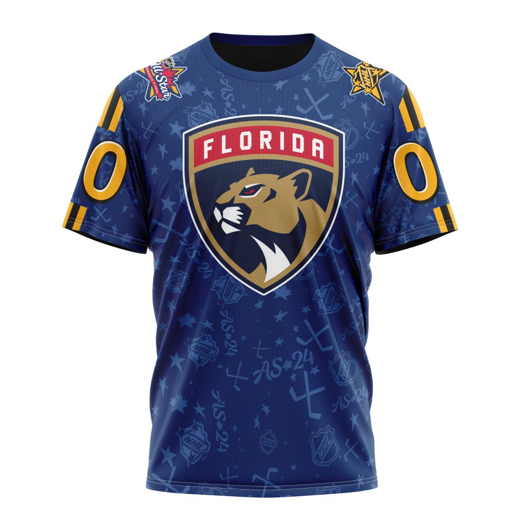 Florida Panthers Special 2024 All-Star Game Design 01 Personalized Name And Number T-Shirt Style Neasalamis.com