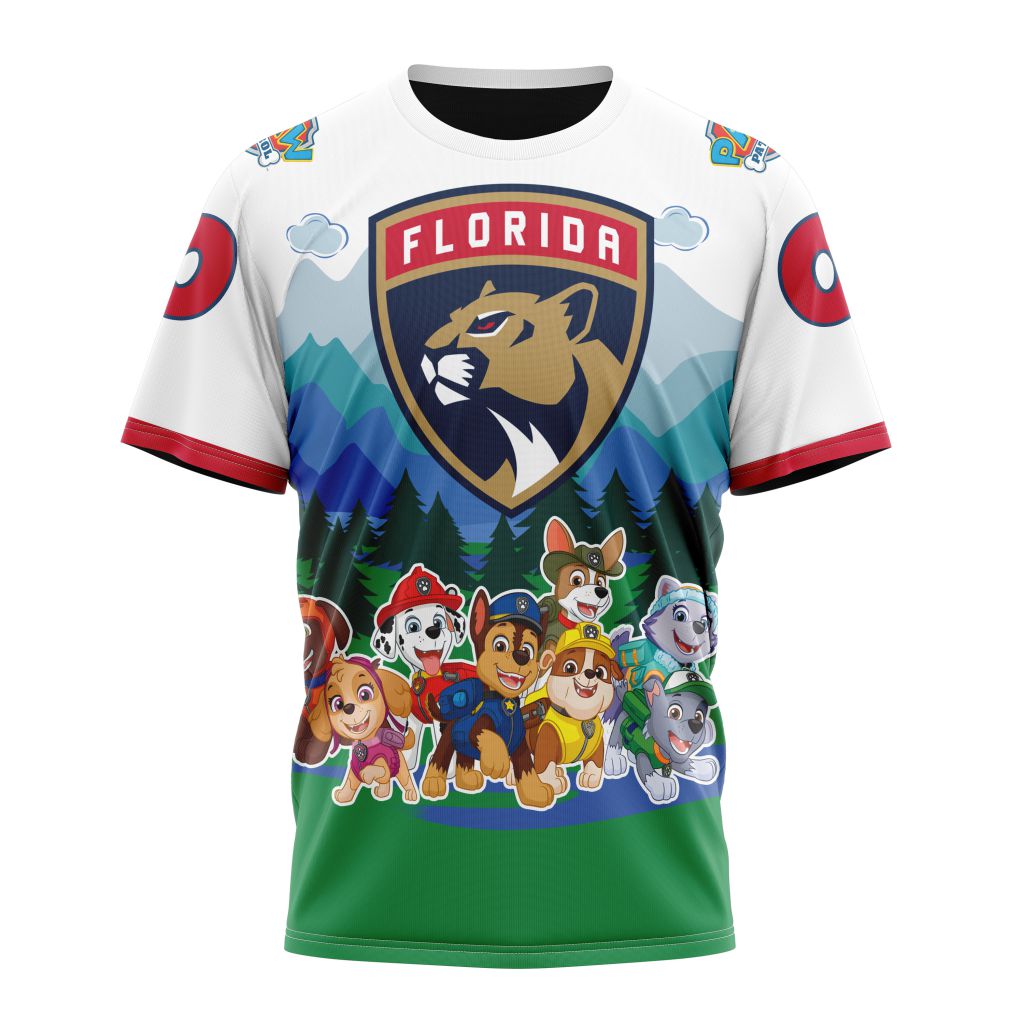 Florida Panthers Special Paw Patrol Design 01 Personalized Name And Number T-Shirt Style Neasalamis.com
