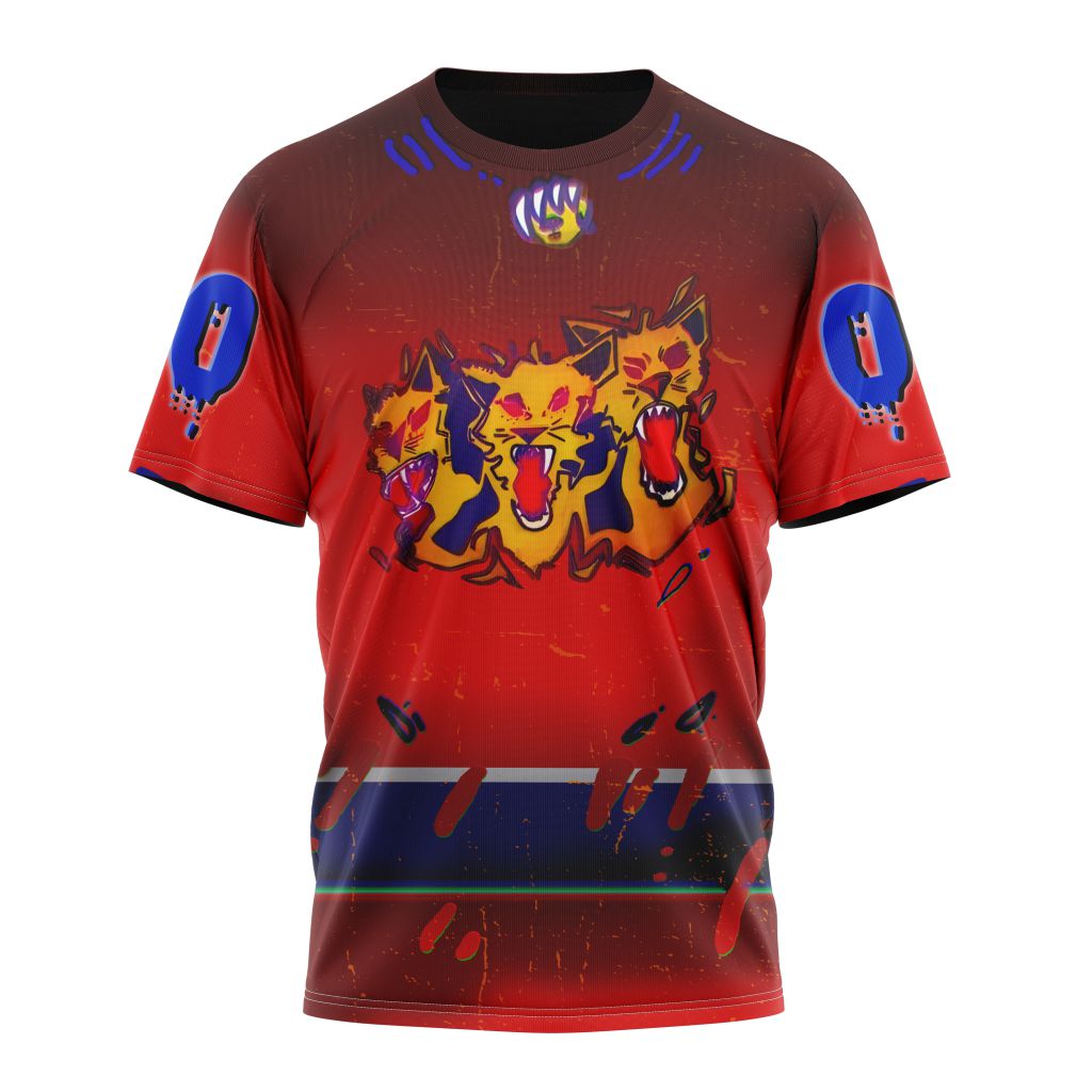 Florida Panthers Specialized Jersey For Halloween Night Personalized Name And Number T-Shirt Style Neasalamis.com