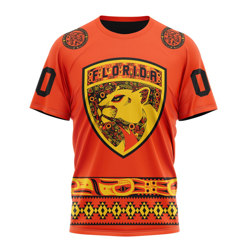 Florida Panthers Specialized National Day For Truth And Reconciliation Personalized Name And Number T-Shirt Style Neasalamis.com