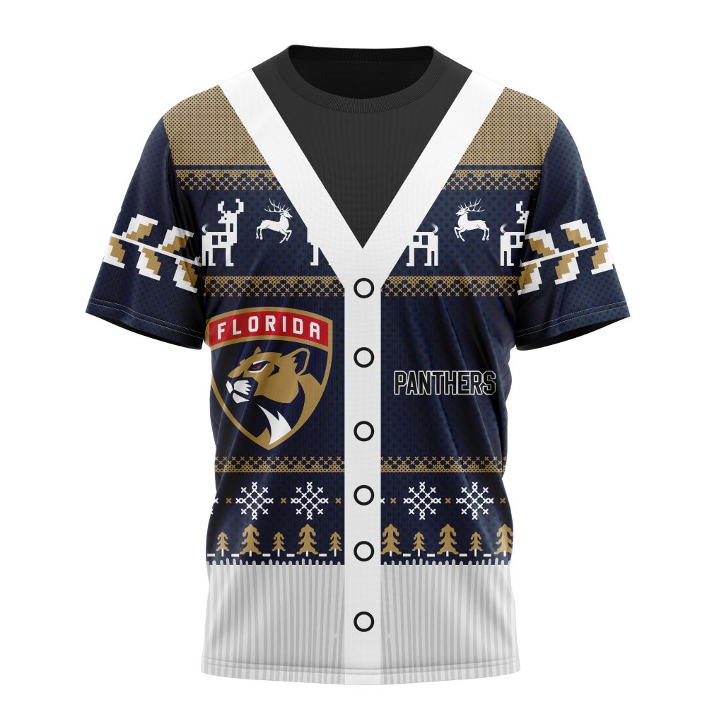 Florida Panthers Specialized Unisex Sweater For Chrismas Season Personalized Name And Number T-Shirt Style Neasalamis.com