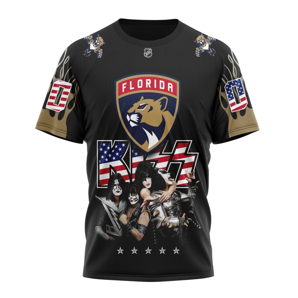 Florida Panthers X Kiss Specialized Design Personalized Name And Number T-Shirt Style 74200 Neasalamis.com