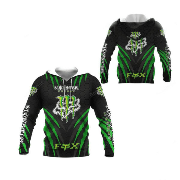 Fox Racing Monster Energy Racing Team Car A2 Fan Gift 3d Zip Hoodie Ii0 Neasalamis