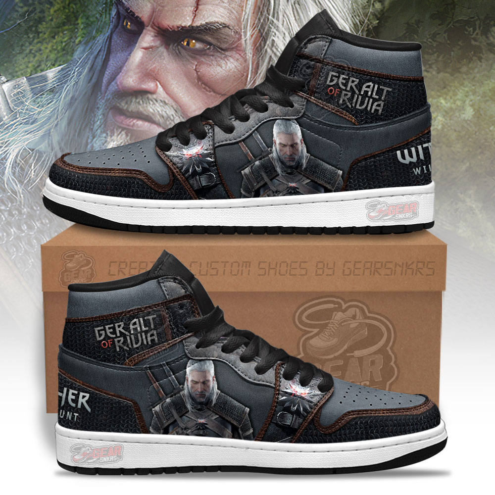 Geralt of Rivia The Witcher AJ1 High Sneakers Shoes For Men And Women Calebmatthewhans Neasalamis