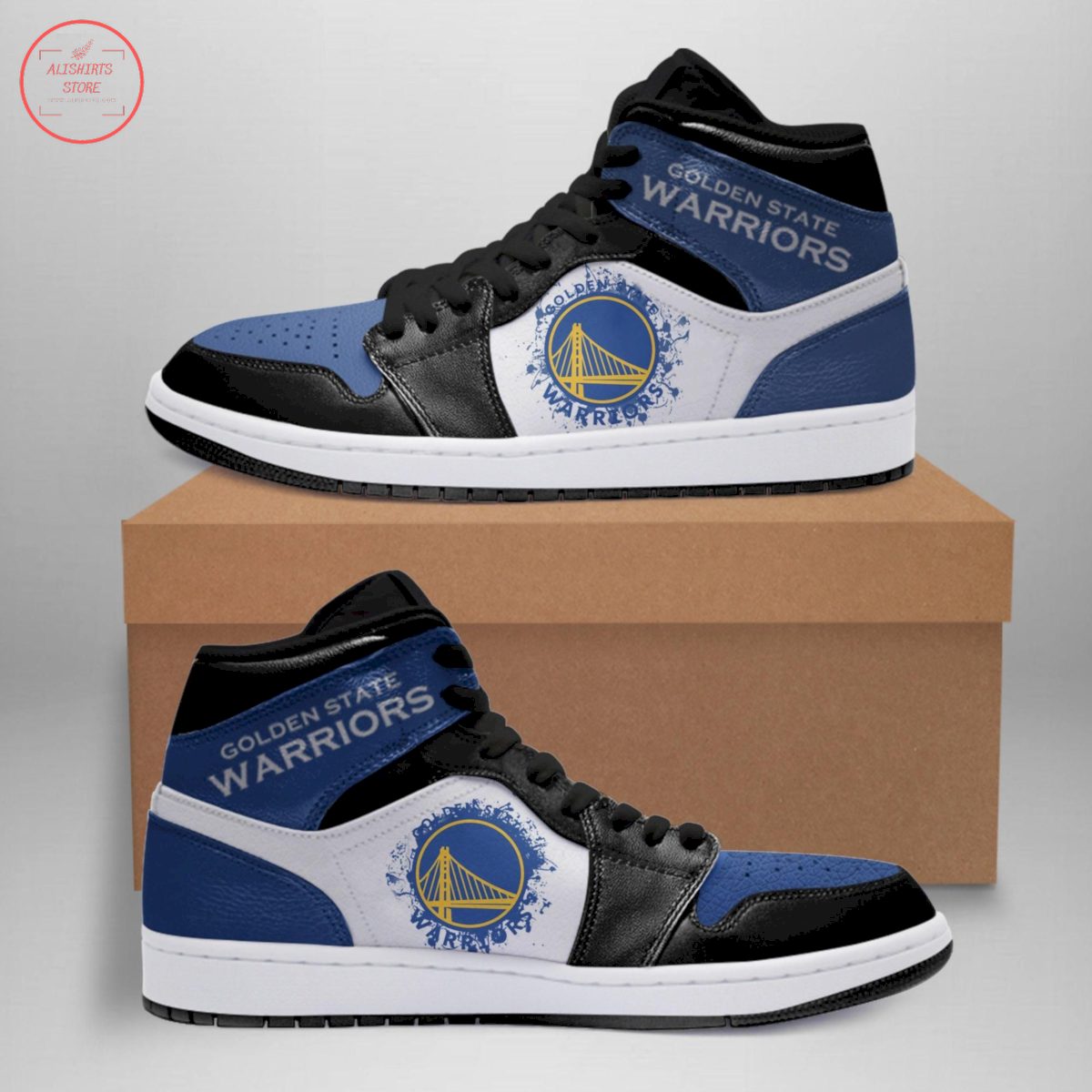 Golden State Warriors NBA AJ1 High Sneakers Shoes For Men And Women Calebmatthewhans Neasalamis