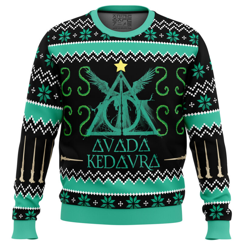 Harry Potter Avada Kedavra Ugly Christmas Sweater Ceasalamis