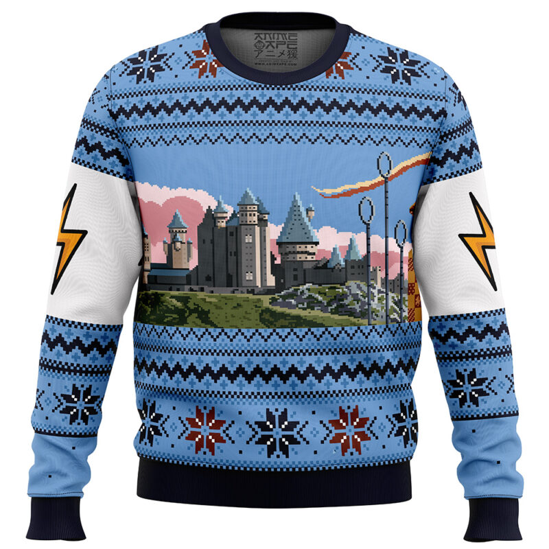 Harry Potter Retro Hogwarts Ugly Christmas Sweater Ceasalamis