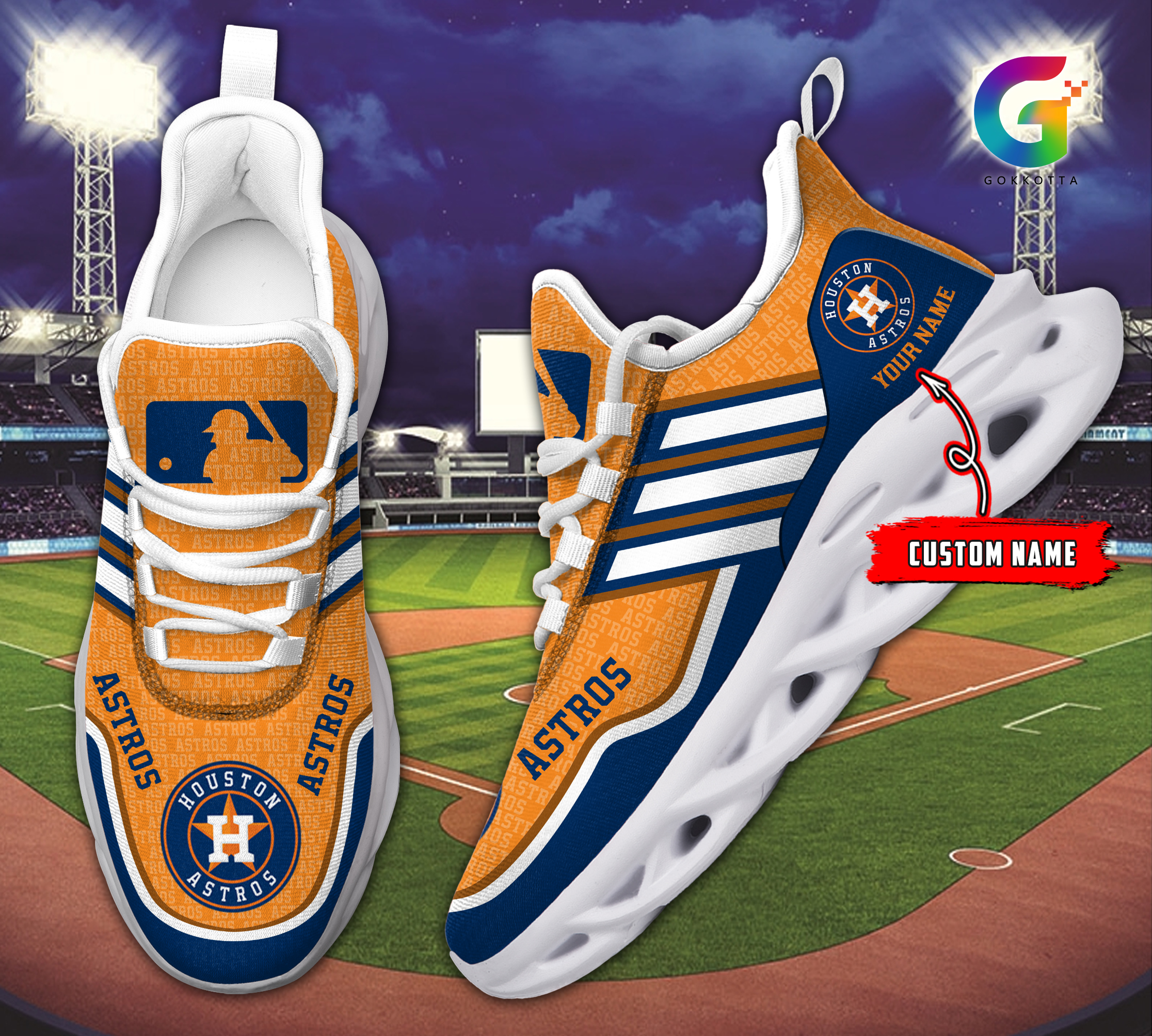 Houston Astros MLB Max Soul Shoes Sneakers For Men And Women neasalamis.com