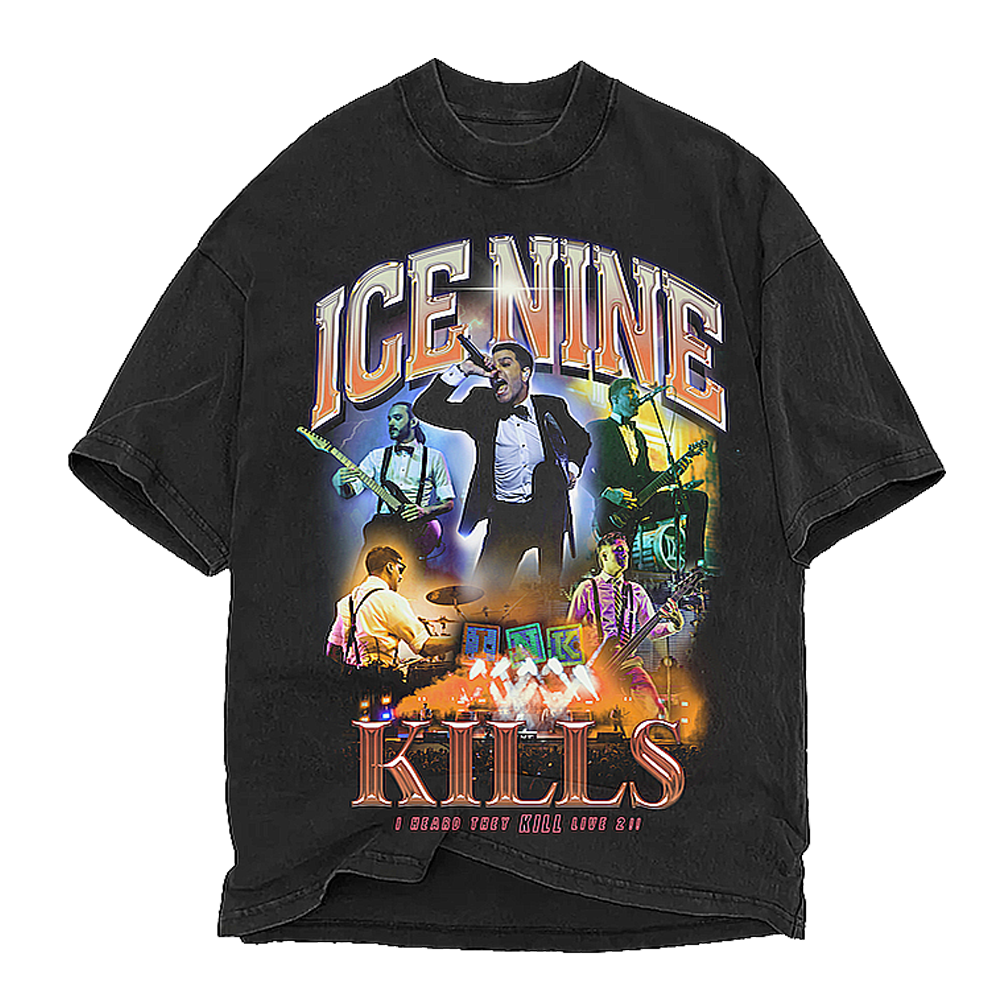Ice Nine Kills Merch T-Shirt Give 'Em The Boot Ice 9 Nine Kills Band Tour Merchandise Neasalamis.com