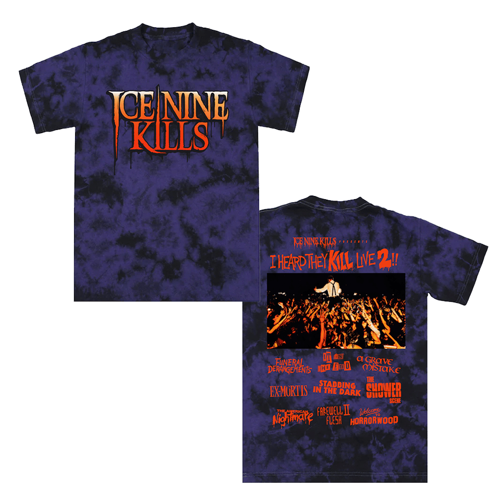 Ice Nine Kills Merch T-Shirt Tied And Tie Dyes Tee Ice 9 Kills Band Tour Merchandise Neasalamis.com