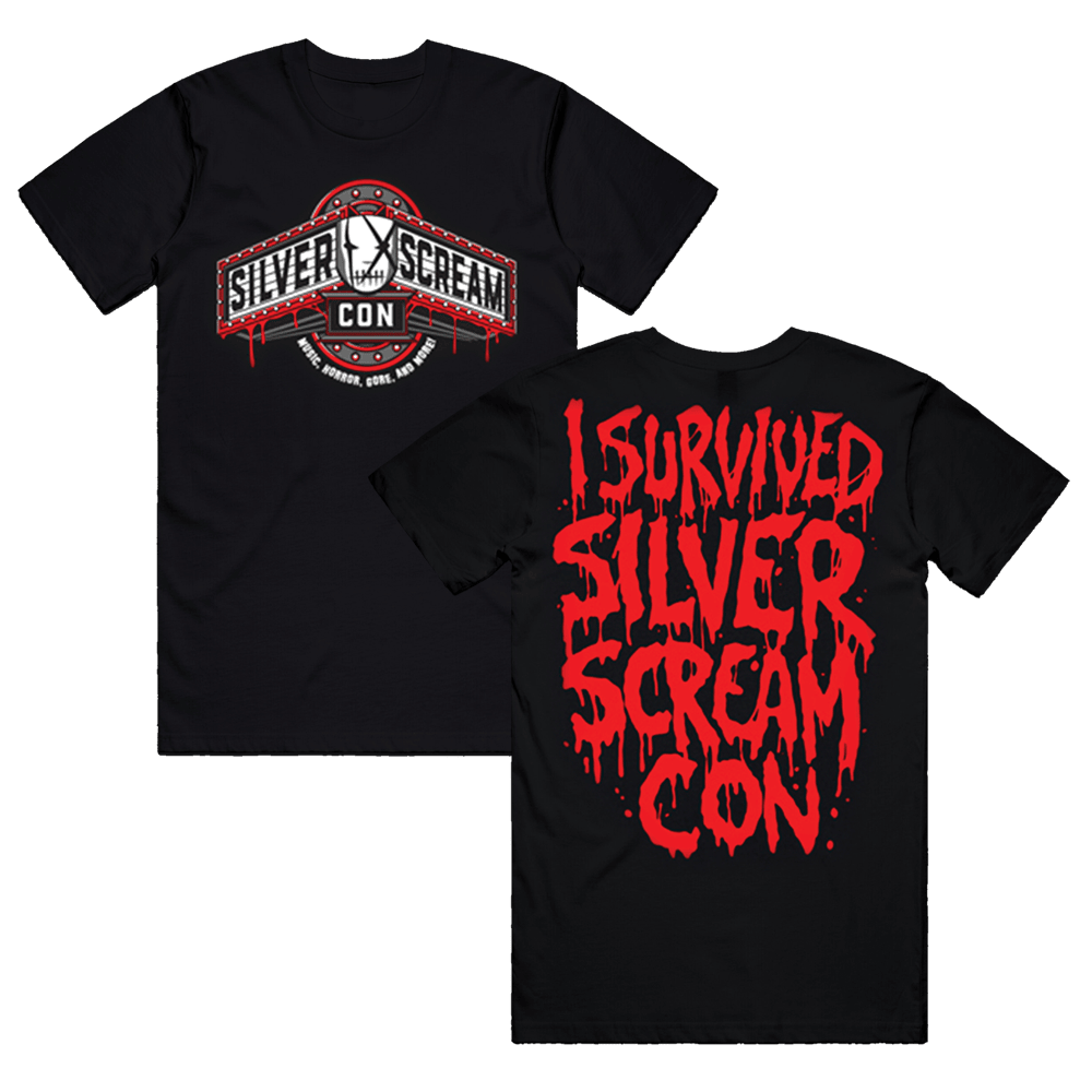 Ice Nine Kills Tour Merch Shirt I Survived Silver Scream Con SSC T-Shirt Neasalamis.com