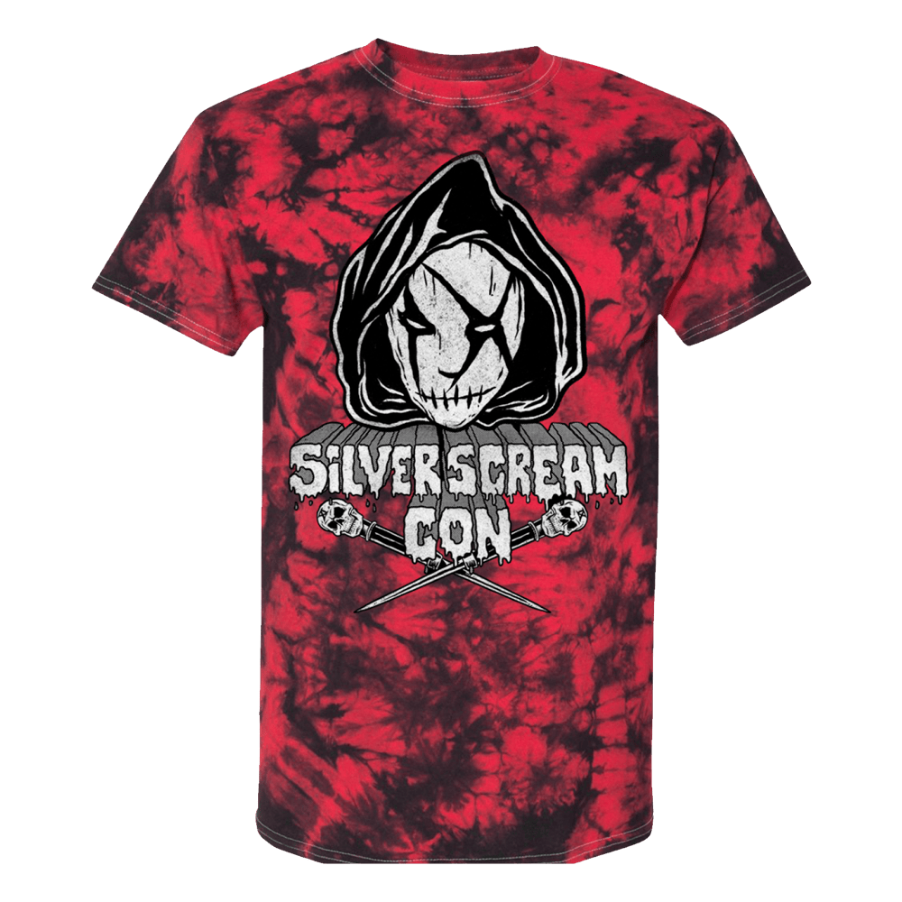 Ice Nine Kills Tour Merch T-Shirtilver Scream Con SSC III Red Tie Dye T-Shirt Neasalamis.com