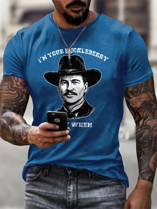 I'm Your Huckleberry Say When Shirt Doc Holliday Tombstone Quote T-Shirt Dad Gifts Neasalamis.com