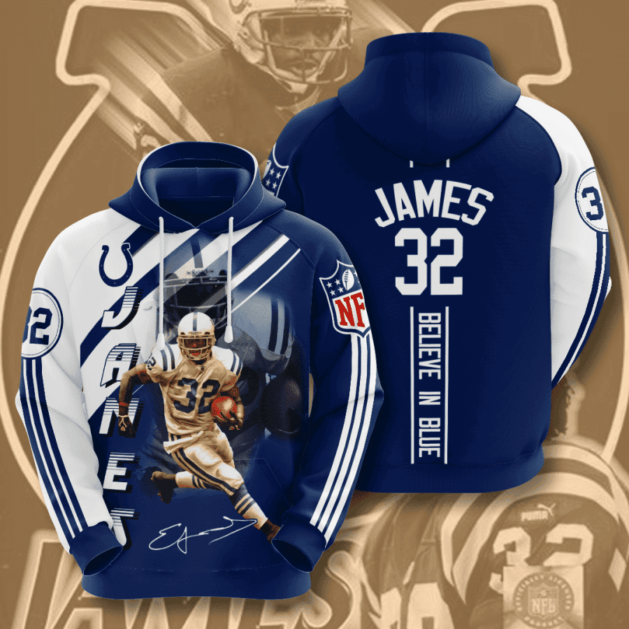 Indianapolis Colts James 32 Hoodie Neasalamis