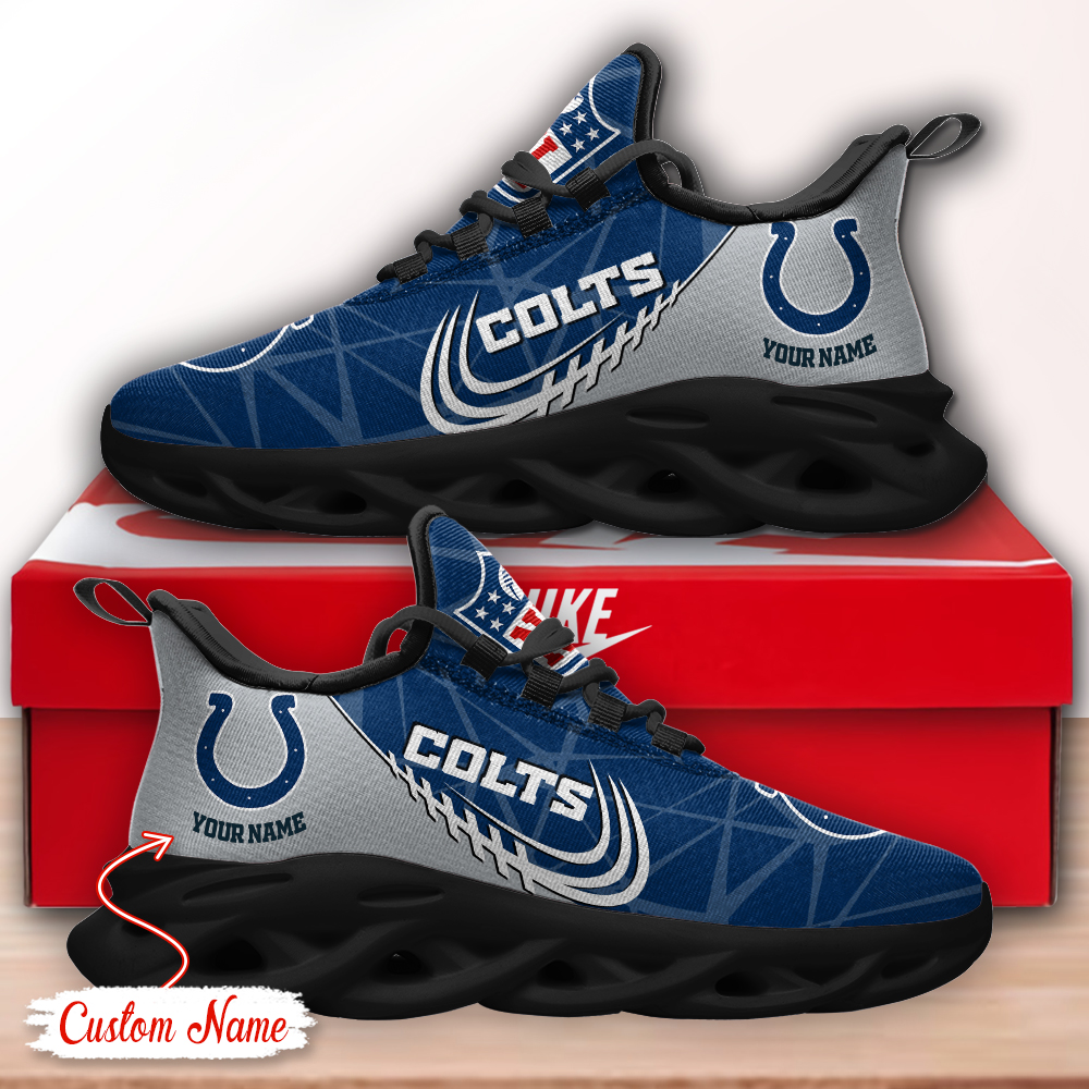 Indianapolis Colts NFL Max Soul Shoes Sneakers For Men And Women neasalamis.com