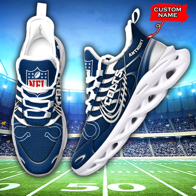 Indianapolis Colts NFL Max Soul Shoes Sneakers For Men And Women neasalamis.com