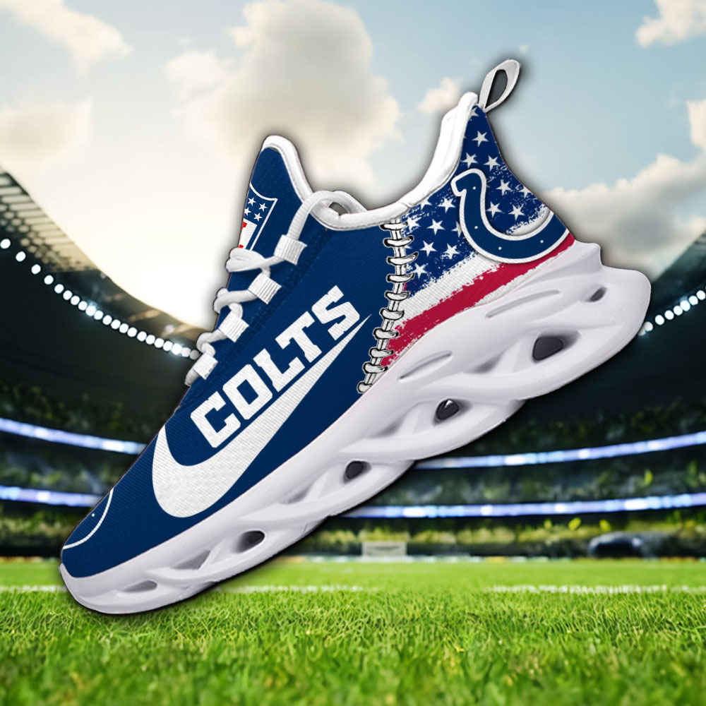 Indianapolis Colts NFL Max Soul Shoes Sneakers For Men And Women neasalamis.com
