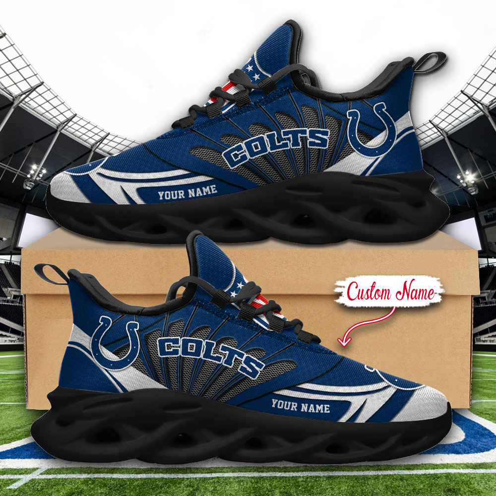 Indianapolis Colts NFL Max Soul Shoes Sneakers For Men And Women neasalamis.com