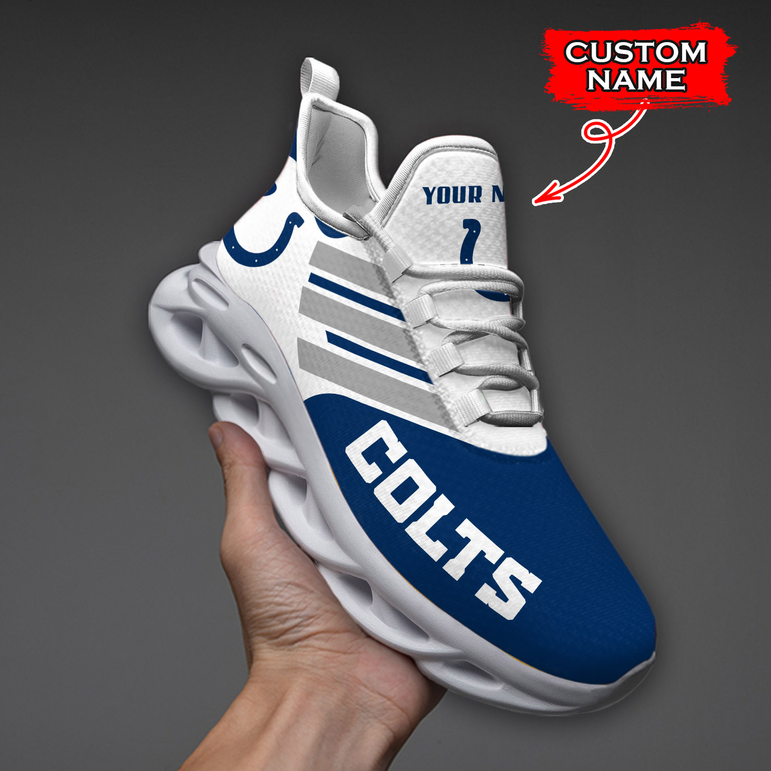 Indianapolis Colts NFL Max Soul Shoes Sneakers For Men And Women neasalamis.com