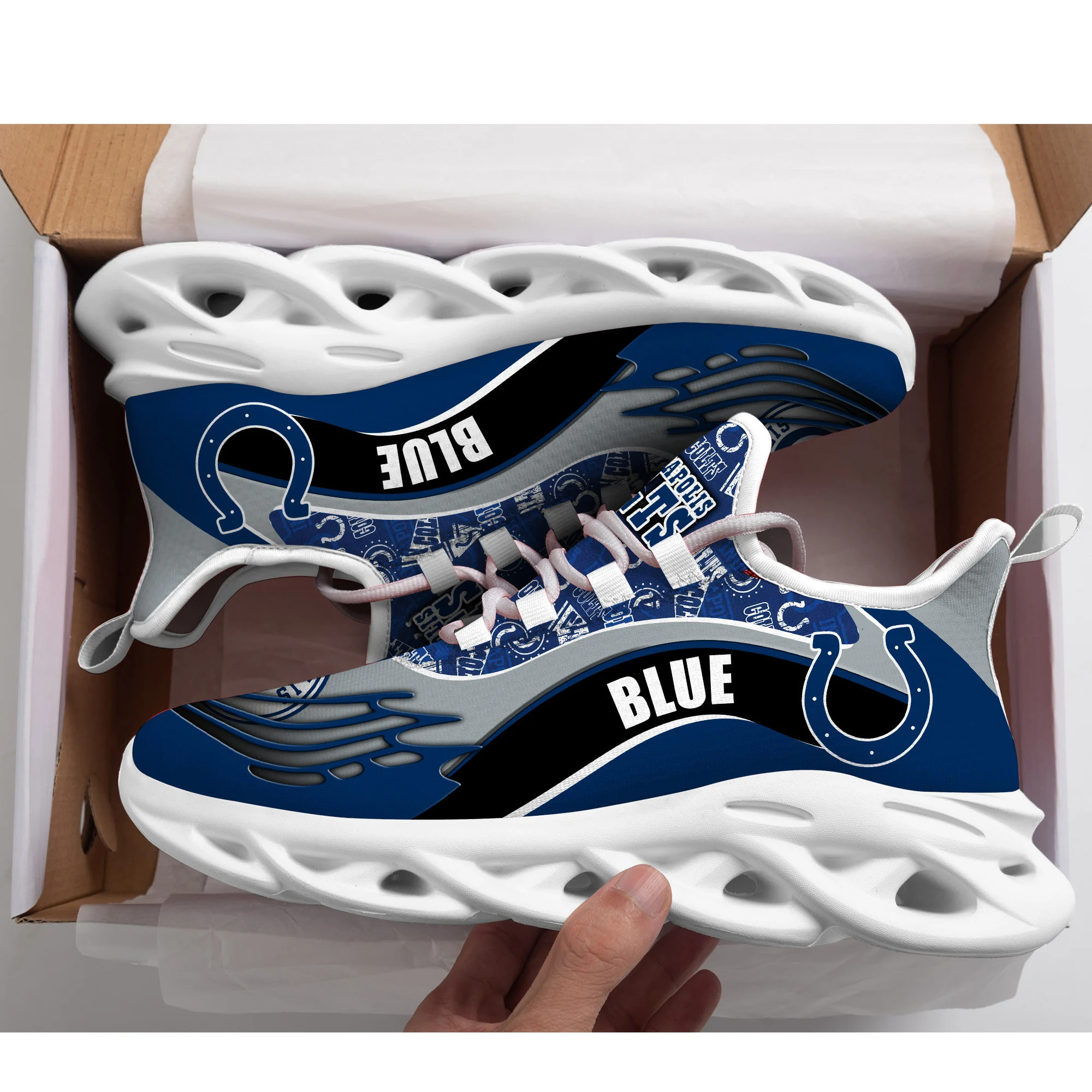 Indianapolis Colts NFL Max Soul Shoes Sneakers For Men And Women neasalamis.com