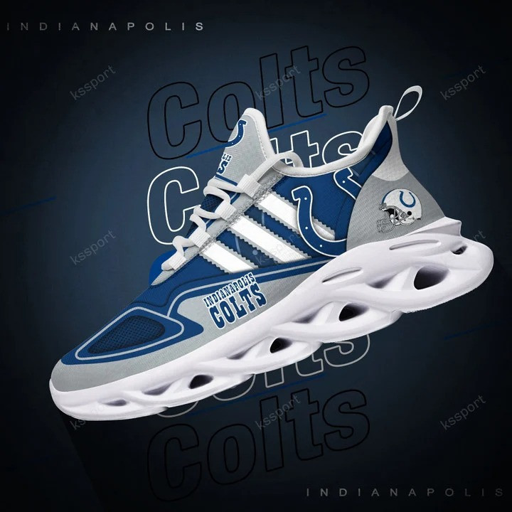 Indianapolis Colts NFL Max Soul Shoes Sneakers For Men And Women neasalamis.com