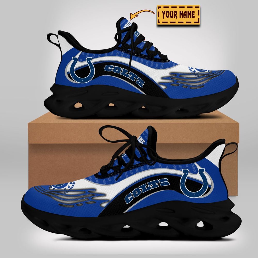 Indianapolis Colts NFL Max Soul Shoes Sneakers For Men And Women neasalamis.com