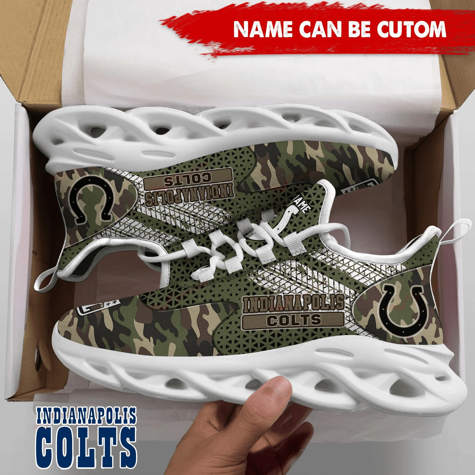 Indianapolis Colts NFL Max Soul Shoes Sneakers For Men And Women neasalamis.com