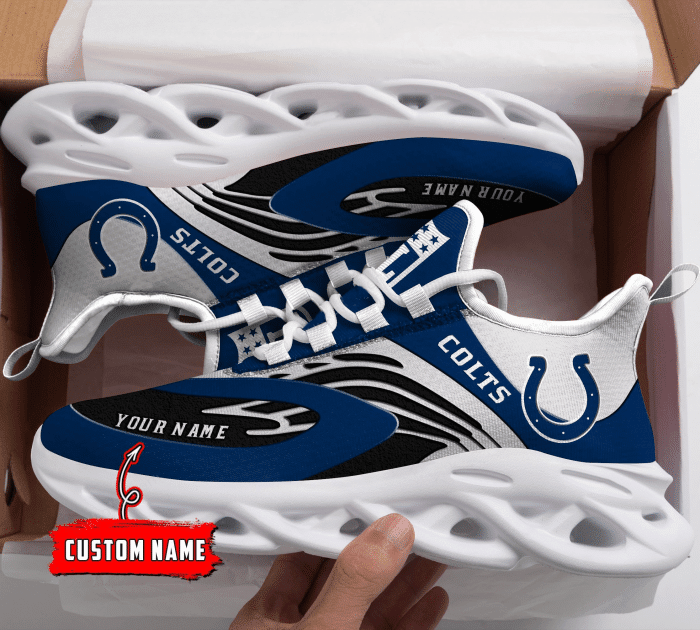 Indianapolis Colts NFL Max Soul Shoes Sneakers For Men And Women neasalamis.com