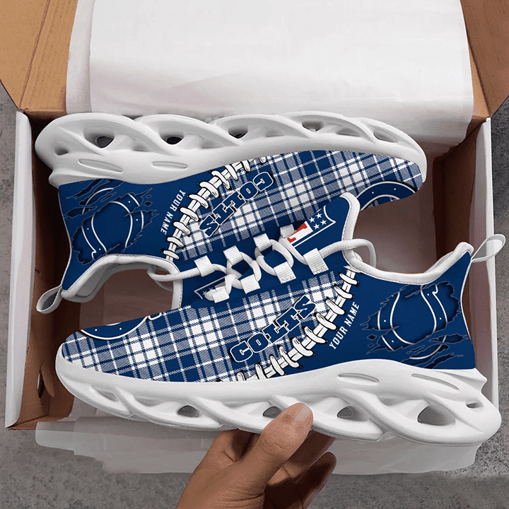 Indianapolis Colts NFL Max Soul Shoes Sneakers For Men And Women neasalamis.com