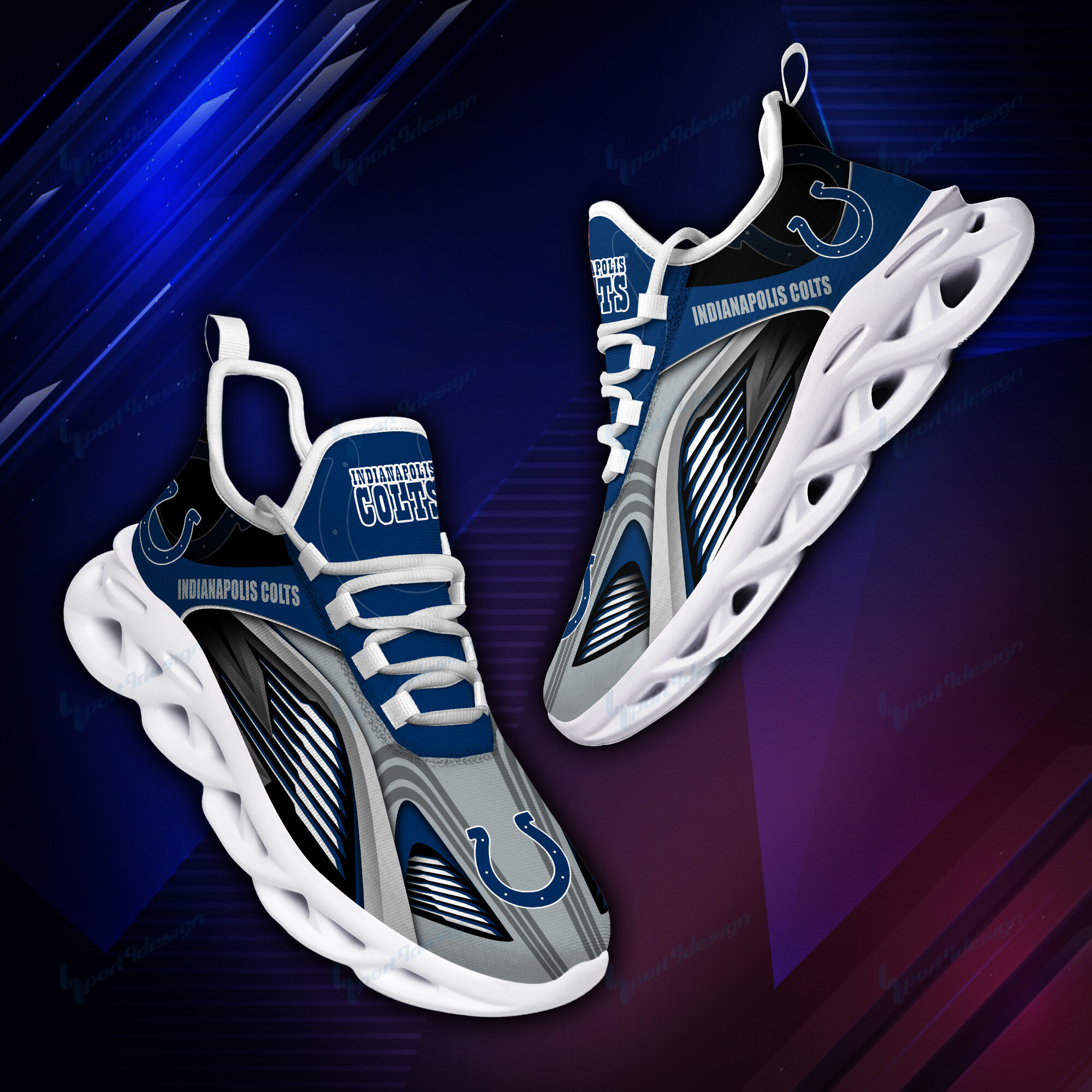 Indianapolis Colts NFL Max Soul Shoes Sneakers For Men And Women neasalamis.com