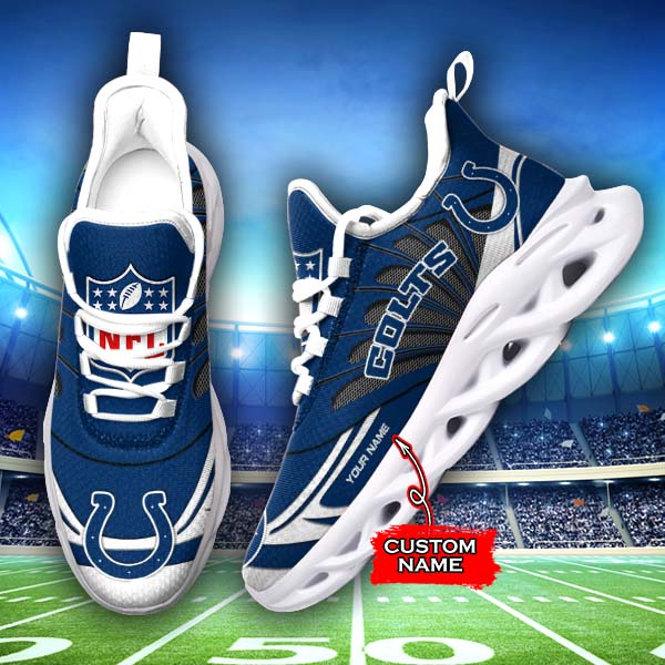 Indianapolis Colts NFL Max Soul Shoes Sneakers For Men And Women neasalamis.com