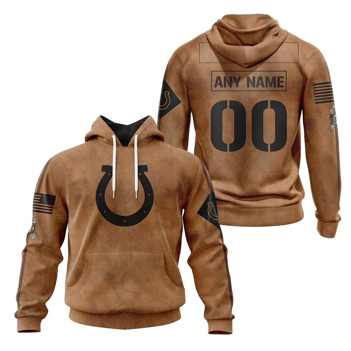 Indianapolis Colts Salute To Service Club 3D printed Sweatshirt Hoodie Zipped Hoodie Neasalamis
