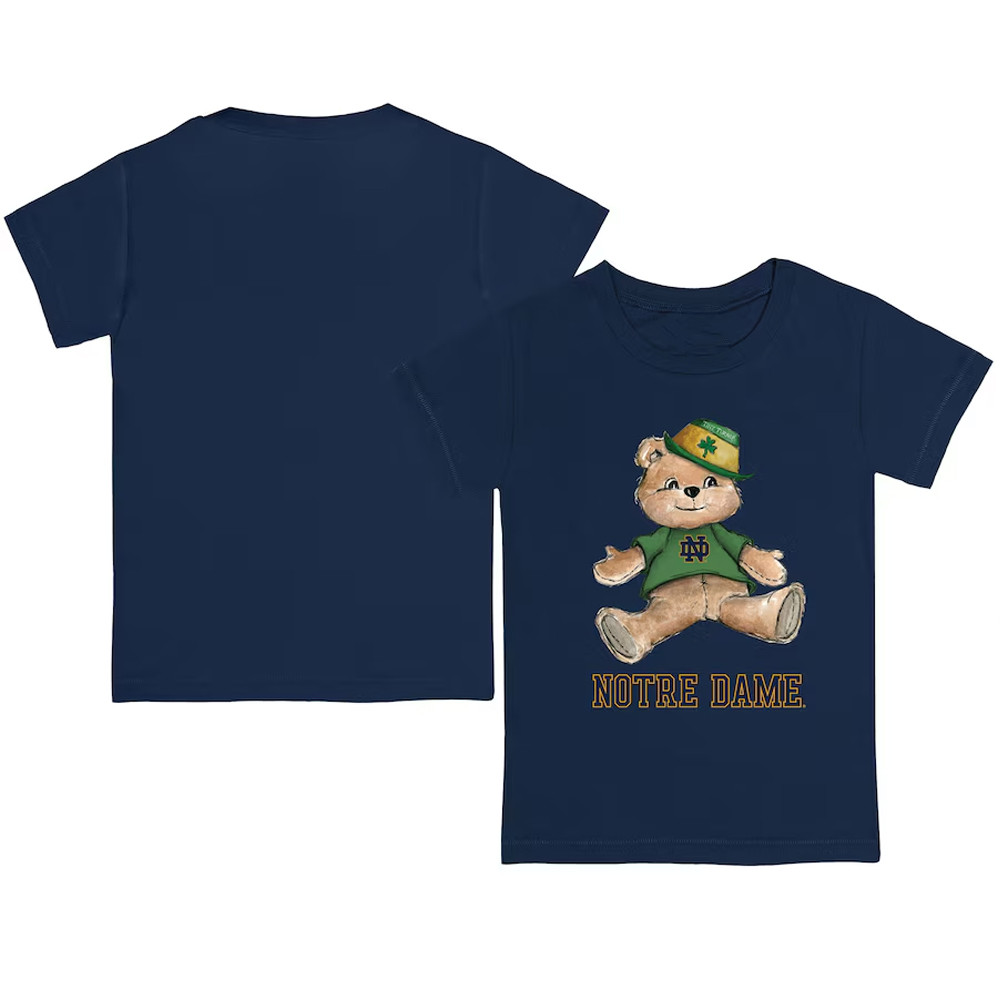 Infant Tiny Turnip Navy Notre Dame Fighting Irish Teddy T-Shirt For Football Fan Neasalamis.com