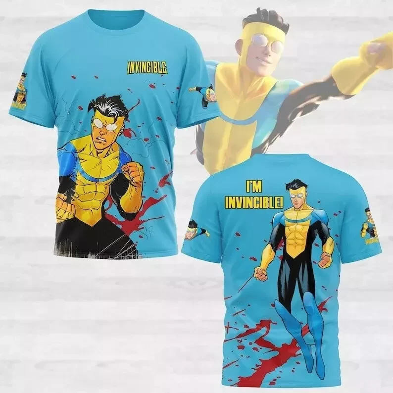Invincible Mark Superhero 3D T-Shirt Comic Book Neasalamis.com