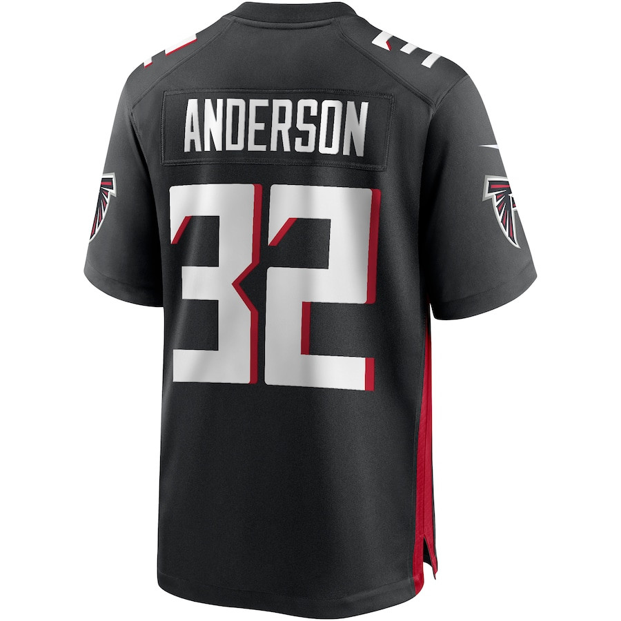 Jamal Anderson 32 Atlanta Falcons Men Game Retired Jersey - Black JS4653 Neasalamis - Image 3