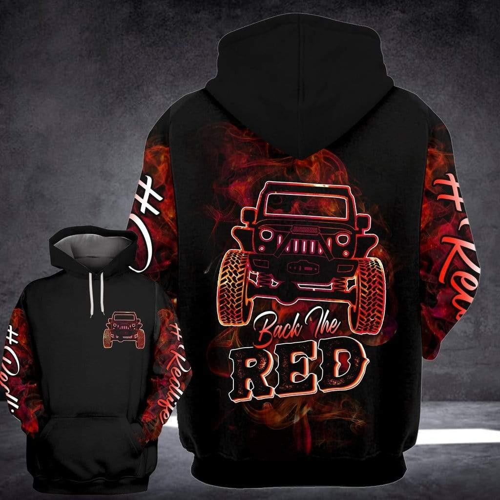 Jeep Love Gift Jeep Back The Red Ver23 All Over Print Hoodie Zip Hoodie Neasalamis