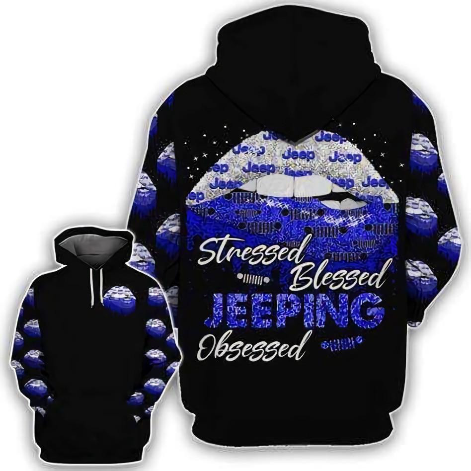 Jeep Love Gift Jeep Jeeping Obsessed Lips All Over Print Hoodie Zip Hoodie Neasalamis
