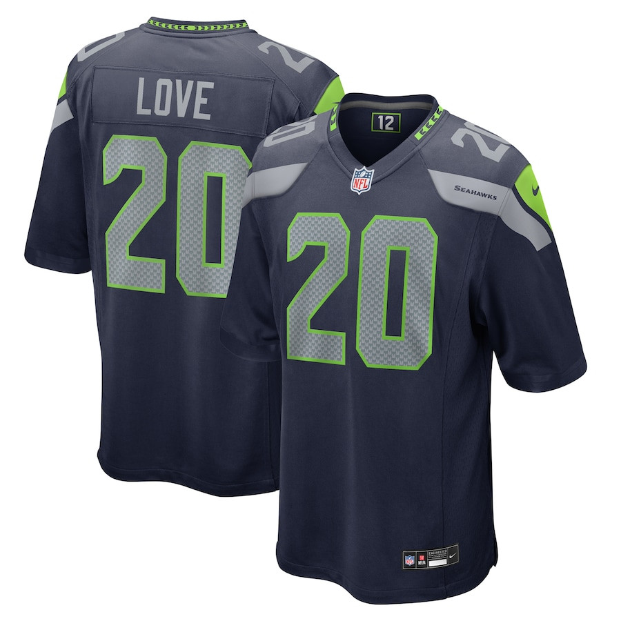 Julian Love 20 Seattle Seahawks Game Men Jersey - College Navy JS7165