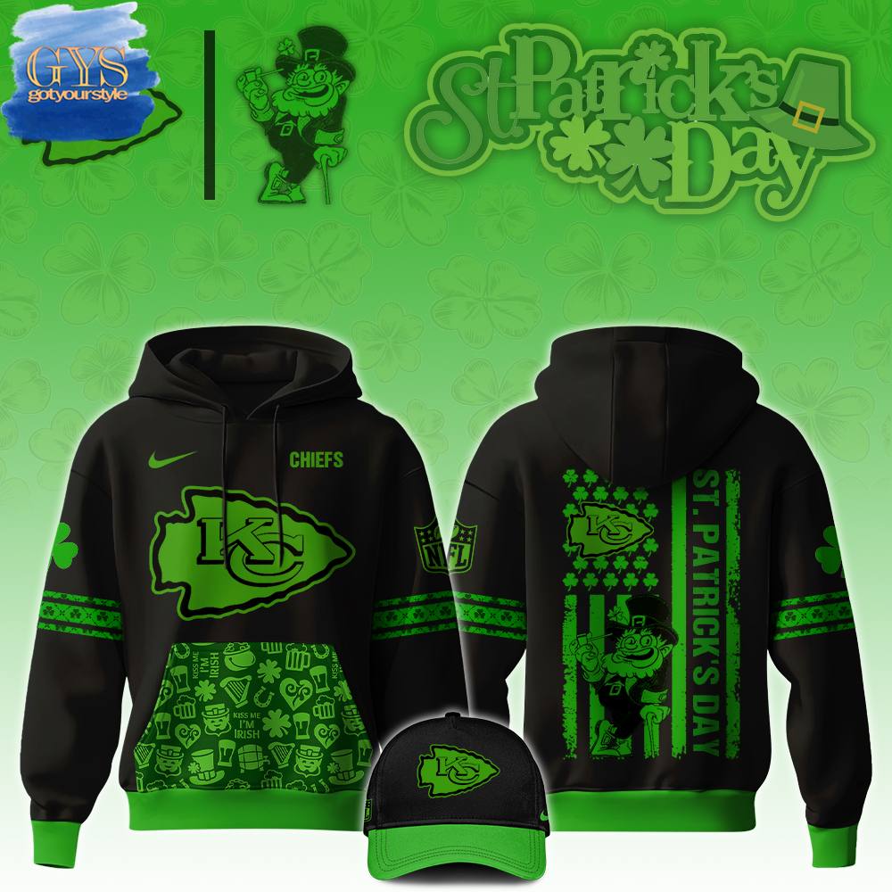 Kansas City Chiefs St. Patrick’s Day Hoodie Neasalamis
